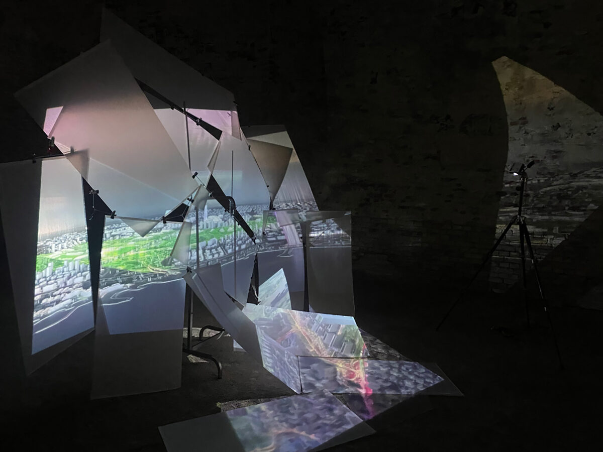 Hohlkammerplatten
smart city, neue Stadt Athen,
Alltagsmaterialien zu Architekturformen,